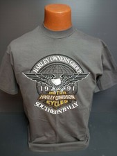 Rare Vintage Harley Davidson T-Shirt Harley Owners Group 1991 Southern Rally picture