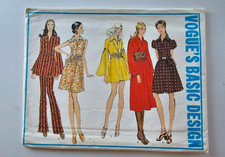 Y2K RARE Vogue's Basic Design 2366 Size 10 Hippie Dress Pattern FF & Uncut picture