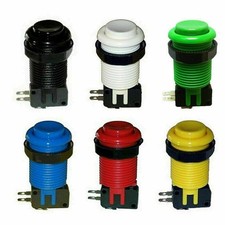 6pcs 28MM HAPP Arcade Buttons Multi color strip micro switch JAMMA Button-US picture