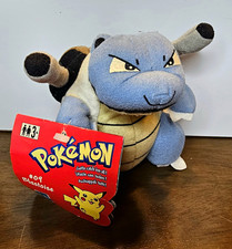 Hasbro Pokemon Blastoise Bean Plush 1999 - UK Import - US Seller - New with Tags picture