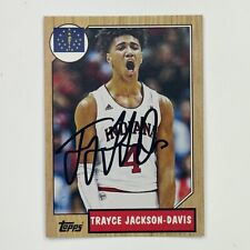 2021 Topps TRAYCE JACKSON DAVIS RC Auto Autograph Golden State Warriors #d/1000 picture