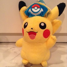 Pokemon Center Yokohama Limited Edition Captain Pikachu Plush 18cm Marine Hat picture