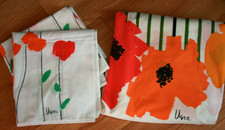 NOS Vintage Vera Neumann Percale King Flat Sheet & Pillowcases Set - 3 pieces picture