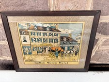 Vintage Beer Sign Robert Smith Ale Co Litho The Indian Queen SHIPS FREE IN THE U picture