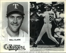 1985 Press Photo Baseball Player Will Clark of the Texas Rangers - nos06998 picture