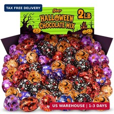 Halloween Chocolate Mix 2 lb Bag, Assorted Foil Wrapped Milk Chocolate picture