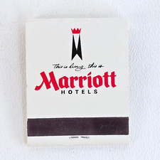 Marriott Hotels Vintage Advertising Matchbook - Unstruck picture
