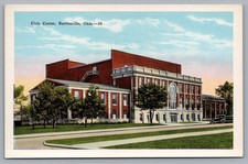 Civic Center Bartlesville OK Street View Vintage Postcard TS-294 picture