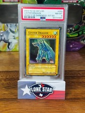 2003 Yu-Gi-Oh Legacy of Darkness Luster Dragon 1st Edition #050 PSA 8 picture