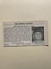 Windy McCall Jim Shea Louisville Colonels 1948 AA Minor Lg. Baseball Panel picture