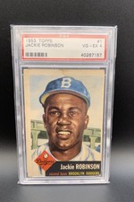 1953 Topps Jackie Robinson #1 PSA 4 picture