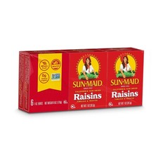 Sun-Maid California Sun-Dried Raisins (6PK) 1 oz Snack-Size Box - Dried Fruit Sn picture