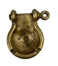 Vintage Heavy Brass Nautical Shackle Ashtray Catch All picture