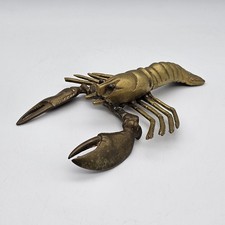 Mid Century Brass Lobster Coastal Decor 8