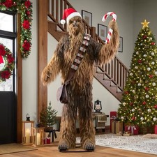 Star Wars 7.5 Ft Christmas Animated Chewbacca Decoration (New/Sealed) picture