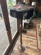 Antique Fringe Lampshade - Haunting Gothic Boudoir Shade Unique Wicker picture
