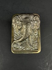 Antique C. J. O. Judd Heavy #5267 Cast Iron Elephant Desk/Wall Clip Holder picture