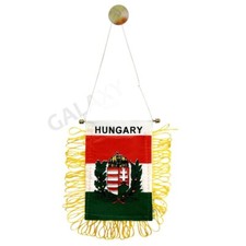 Hungary Flag Mini Banner / Hungary Flag / Double Sided Mini Car Window Flag picture