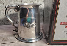 Vintage Sheffield Mint Coca Cola Pewter Tankard NOS Monarch Works England Box picture
