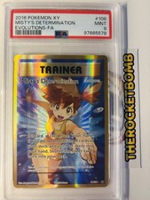 Pokemon Misty's Determination Trainer XY FA 2016 108/108 Evolutions PSA 9 MINT picture