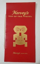 Rare Vintage Harvey's Top of the Wheel Cocktail Dinner Menu 1970s? Hotel Resort picture