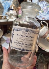 Vintage Large French Perfume Bottle Jar J Giraud Fils 1920s picture