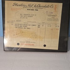 1947 Planters Nut & Chocolate Co Invoice Wilkes-Barre PA to Brockmeyer St Louis picture