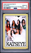 Katseye 2025 GAS Trading Cards With Carwash Soap Bubbles PSA 10 Gem Mint RC picture