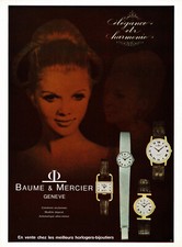 Original Vintage Baume Mercier Watch Photo Print Ad 1960s picture