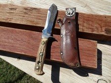 Vintage Pre-1964 Puma White Hunter 6377 Knife Germany RARE FREE USA SHIPPING picture