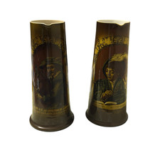 Villeroy & Boch Mettlach Germany Pitchers Pair DEC 6130 6131 Art Nouveau 1900s picture