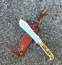 Vintage puma white hunter pre-64 stag handle knife ￼ picture