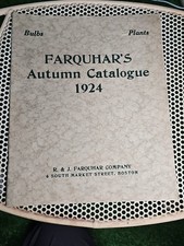 1924 Farquhar’s Autumn Catalogue – R. & J. Farquhar Co., Boston (Seed / Bulb... picture