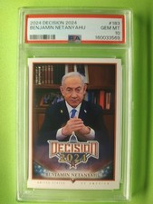 Decision 2024 Benjamin Netanyahu #183 Short Print PSA 10 Gem Mint picture