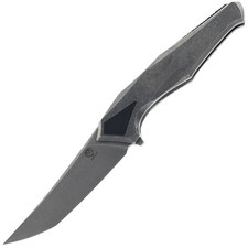Poikilo Blade Rhino Framelock Folding Knife Dark Titanium Bohler M398 RHINO1 picture