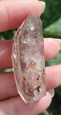 12g Natural Herkimer ENHYDRO Diamond Moving Hydrocarbon Bubble Crystal  picture