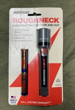 NEW Vintage Ray-O-vac Roughneck Waterproof Flashlight w/ 2AA Batteries Rayovac picture