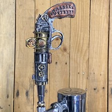 Pistol Beer Tap Handle Steampunk Shooter Revolver Cap Gun 2A NRA Keg Fantasy picture