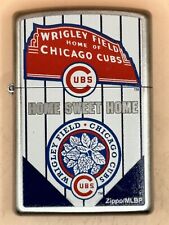 2017 Chicago Cubs Home Sweet Home MLB Bradford Exchange Chrome Zippo Lighter picture