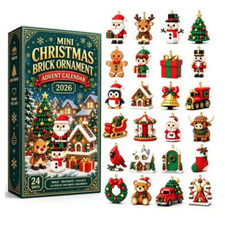 Christmas Tree Hanging Ornaments Set Shiny Handmade Xmas Decorations Gift Box picture