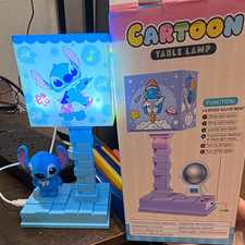 Disney Lilo & Stitch Stitch Light-Up Blue Table Lamp Cartoon Style picture