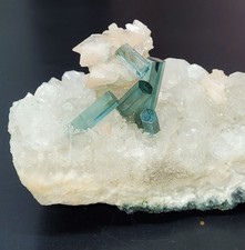 1500 Ct Natural Aquamarine Crystal on Feldspar Matrix - Afghanistan Aquamarine picture