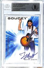 2021 UD Goodwin SETH AVETT Brothers Signed Auto Card #GAAV Beckett BAS Slabbed picture
