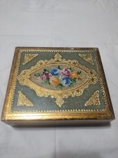 Beautiful Vintage Italian Florentine Handmade Wooden Box picture