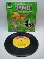 Walt Disney Book And Record BAMBI Read Along 24 Page 33 1/3 RPM Story Songs picture