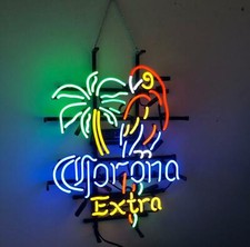 New Corona Extra Parrot Palm Tree Neon Light Sign Beer Lamp US Stock 19