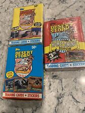 1991 Topps Desert Storm Trading Card 36 ct Full Box Unopened Cards Series 1,2,3 picture