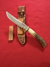 Vintage 1991-1994 Randall Made Hunting Knife W/Stag Handle Model 7 W/5
