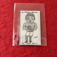 Vintage WR Priddy JOE LOUIS Boxing Card  No#   NM-MT picture