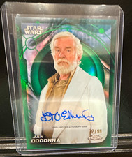 Topps 2022 Topps Chrome Star Wars Jan Dodonna Green Hard Signed Auto 72/99 picture